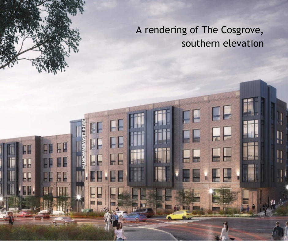 A rendering of The Cosgrove, southern elevation
